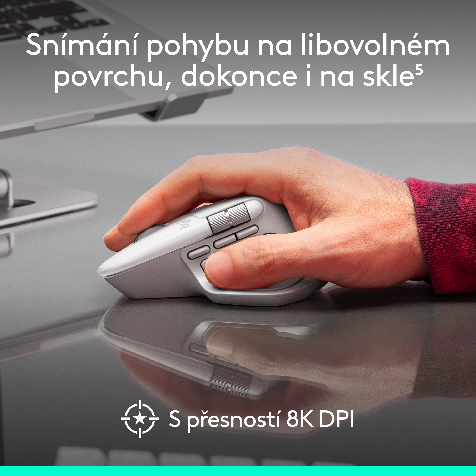 Logitech MX Master 4 pre Mac, vesmírne čierna