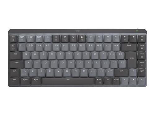Logitech MX Mechanical Mini, CZ, lineárne spínače, čierna/grafitová
