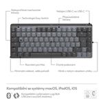 Logitech MX Mechanical Mini pre Mac Minimalist, vesmírne sivá