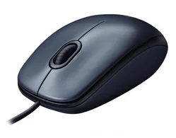 Logitech myš M100 black, USB