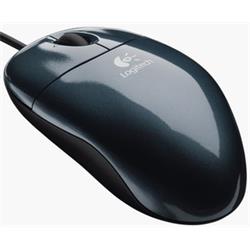 Logitech myš Pilot Optical Mouse, black, USB/PS2