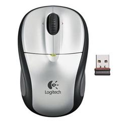 Logitech myš Wireless Mouse M305 Light Silver, bezdrátová