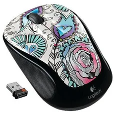 LOGITECH myš Wireless Mouse M325 Floral Foray , unifying přijímač