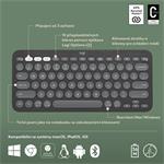 Logitech Pebble Keys 2 K380s, US, bezdrátová  klávesnice, grafitová