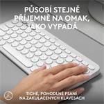 Logitech Pebble Keys 2 K380s, US, bezdrôtová klávesnica, biela