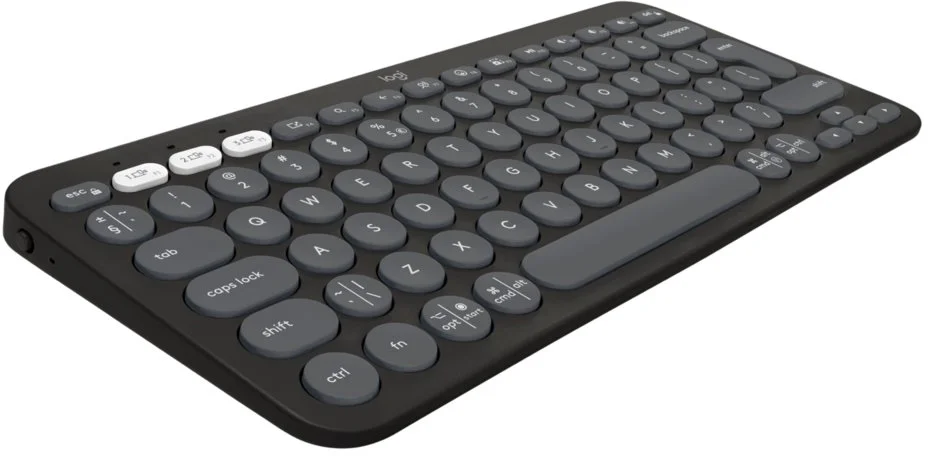 Logitech Pebble Keys 2 K380s, US, bezdrôtová klávesnica, grafitová