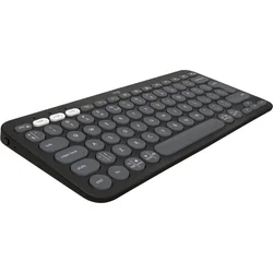 Logitech Pebble Keys 2 K380s, US, bezdrôtová klávesnica, grafitová