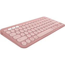 Logitech Pebble Keys 2 K380s, US, bezdrôtová klávesnica, ružová