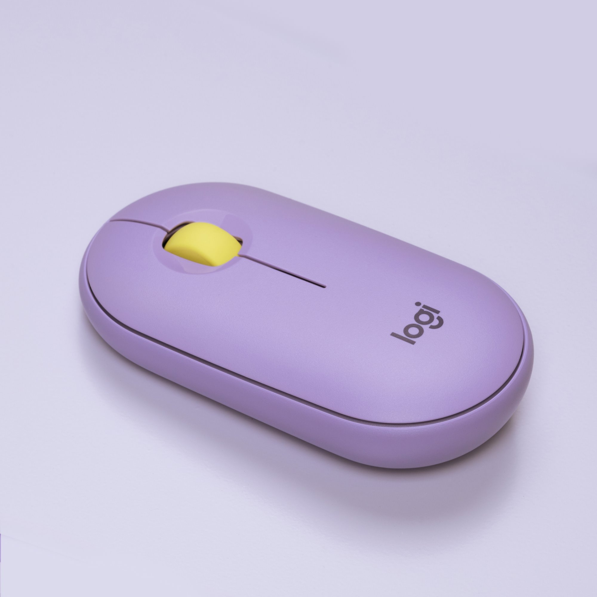 Logitech Pebble M350 Wireless Mouse Lavender Lemonade