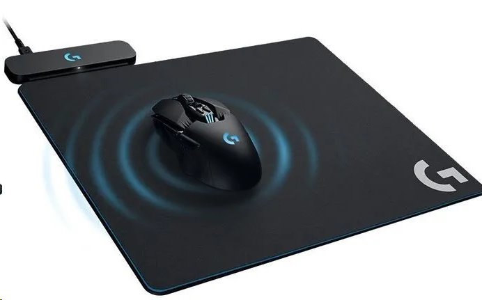 Logitech Powerplay, bezdrôtové nabíjanie, čierna