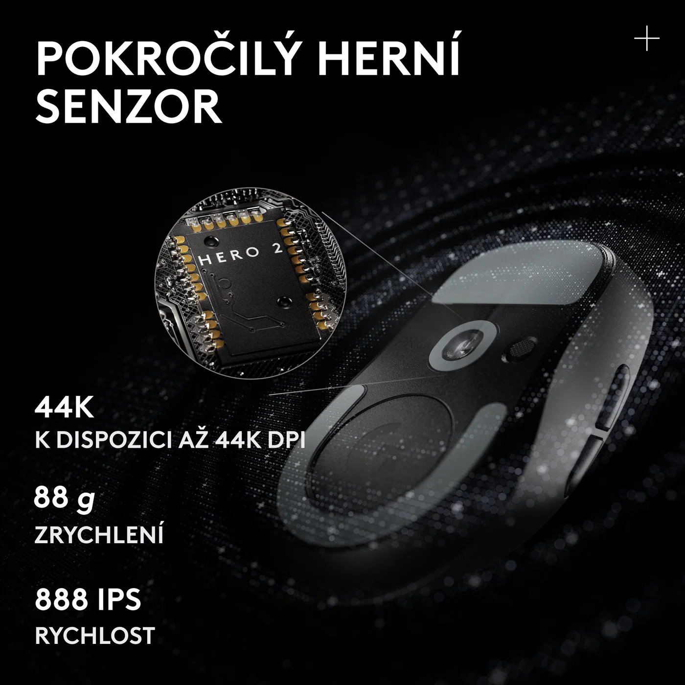 Logitech PRO X Superlight 2 DEX SE, černá