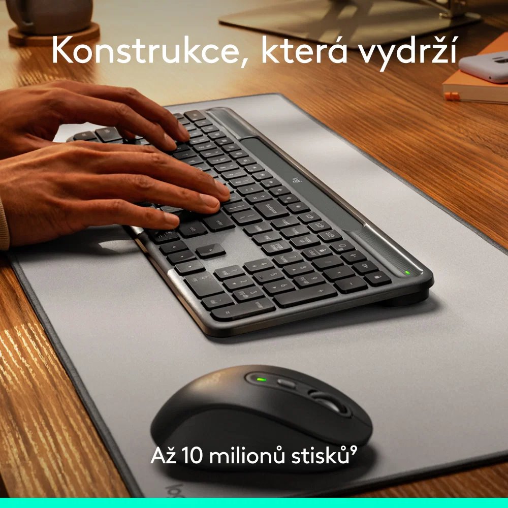 Logitech Signature Slim Solar, Graphite - CZ/SK