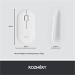 Logitech Slim Wireless Combo MK470, biela – CZ/SK