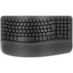 Logitech Wave Keys Wireless Ergonomic Keyboard Graphite - CZ/SK