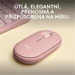 Logitech Wireless Pebble mouse 2, M350s, ružová