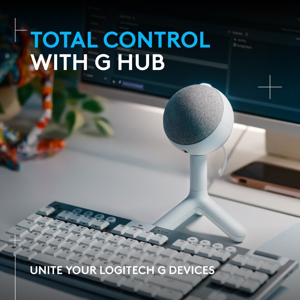Logitech YETI ORB - herný mikrofón USB N/A, biely