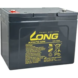 LONG batéria 12V 75Ah M6 HighRate LongLife 12 rokov (KPH75-12N)