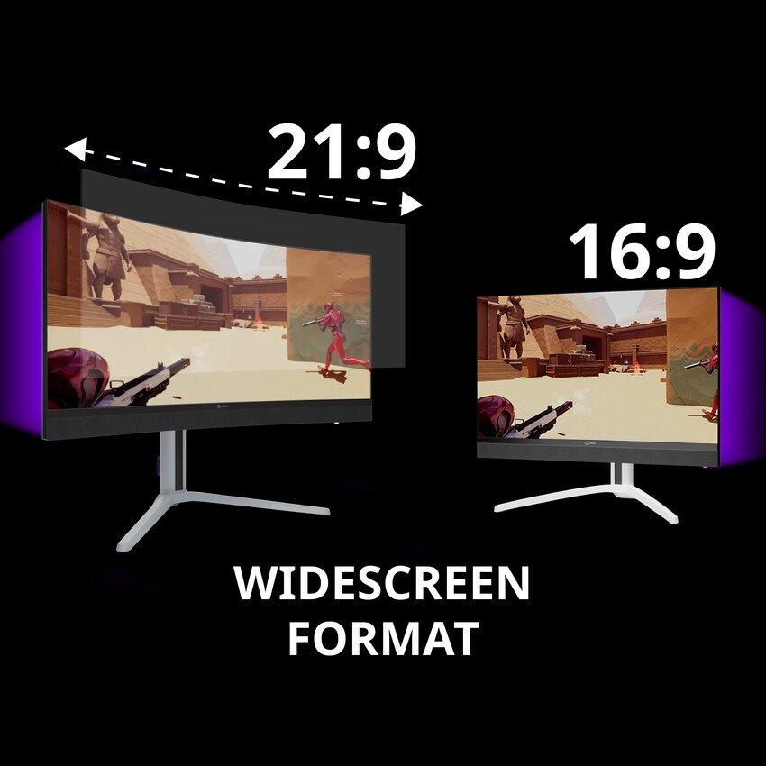 LORGAR 34 – herný zakrivený monitor, miniLED