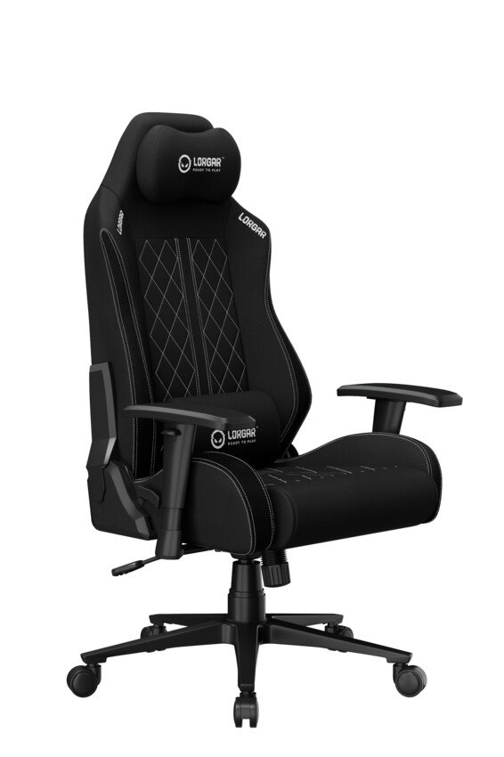 LORGAR CHA41, Ergonomic Gaming Chair Advanced, Černá/bílá