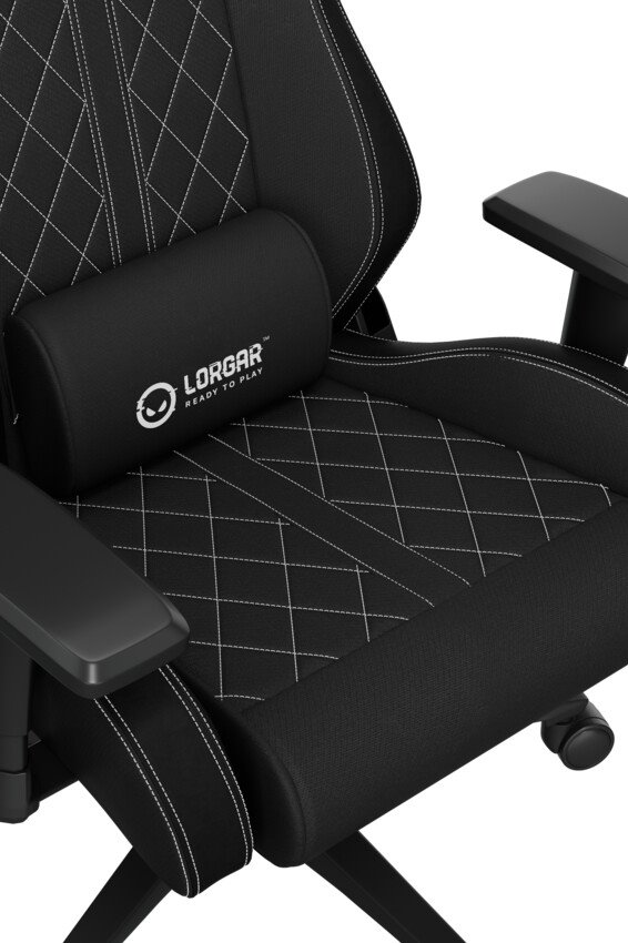 LORGAR CHA41, Ergonomic Gaming Chair Advanced, Černá/bílá