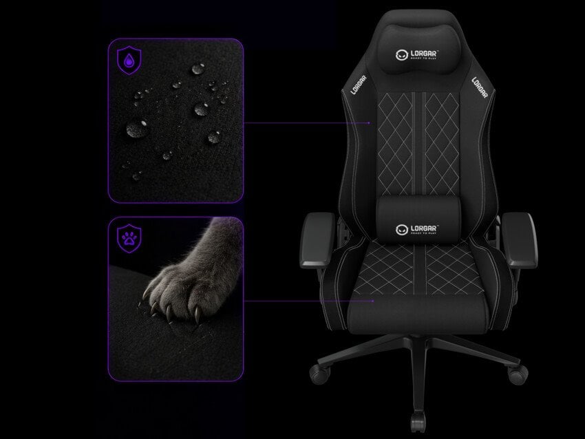 LORGAR CHA41, Ergonomic Gaming Chair Advanced, Modrá