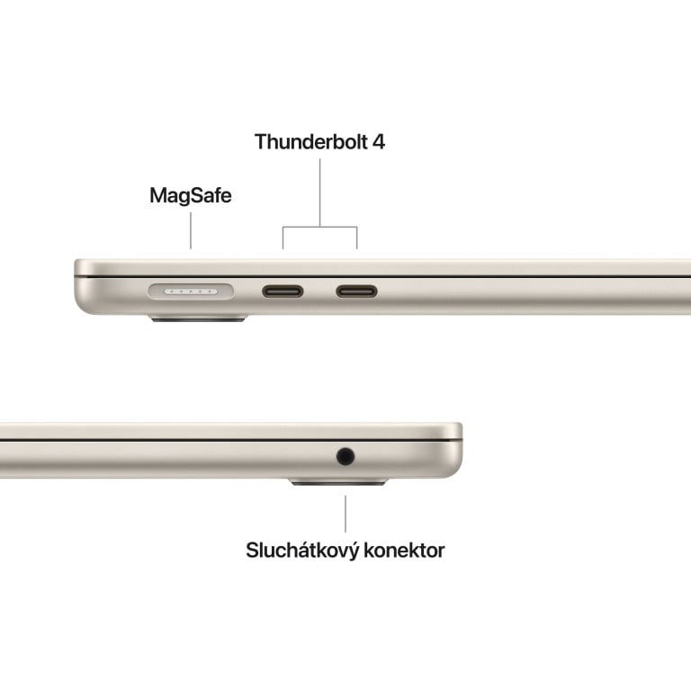 MacBook Air 13,M4 chip 10-core CPU/8-core GPU,16GB,256GB SSD - Starlight