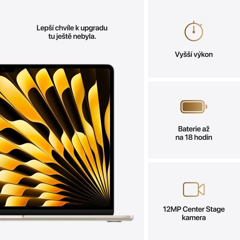 MacBook Air 15 M4 512GB Hvězdně bílý