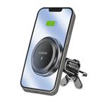Magnetický držiak do auta ALIGATOR pre MagSafe s bezdrôtovým nabíjaním 15 W, do mriežky ventilácie