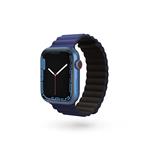 Magnetický remienok Epico pre Apple Watch 38/40/41 mm - čierny/modrý