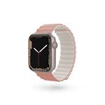 Magnetický remienok Epico pre Apple Watch 38/40/41 mm - ružový/sivý
