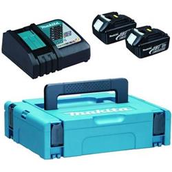 Makita 197952-5 set Li-ion LXT 18V 2pcsBL1830B 1pcCharging deviceDC18RC 1pcMakpac