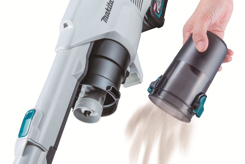 MAKITA Akumulátorový vysávač s cyklónovou filtráciou a elektrickou kefou Li-ion XGT 40V, bez batérie