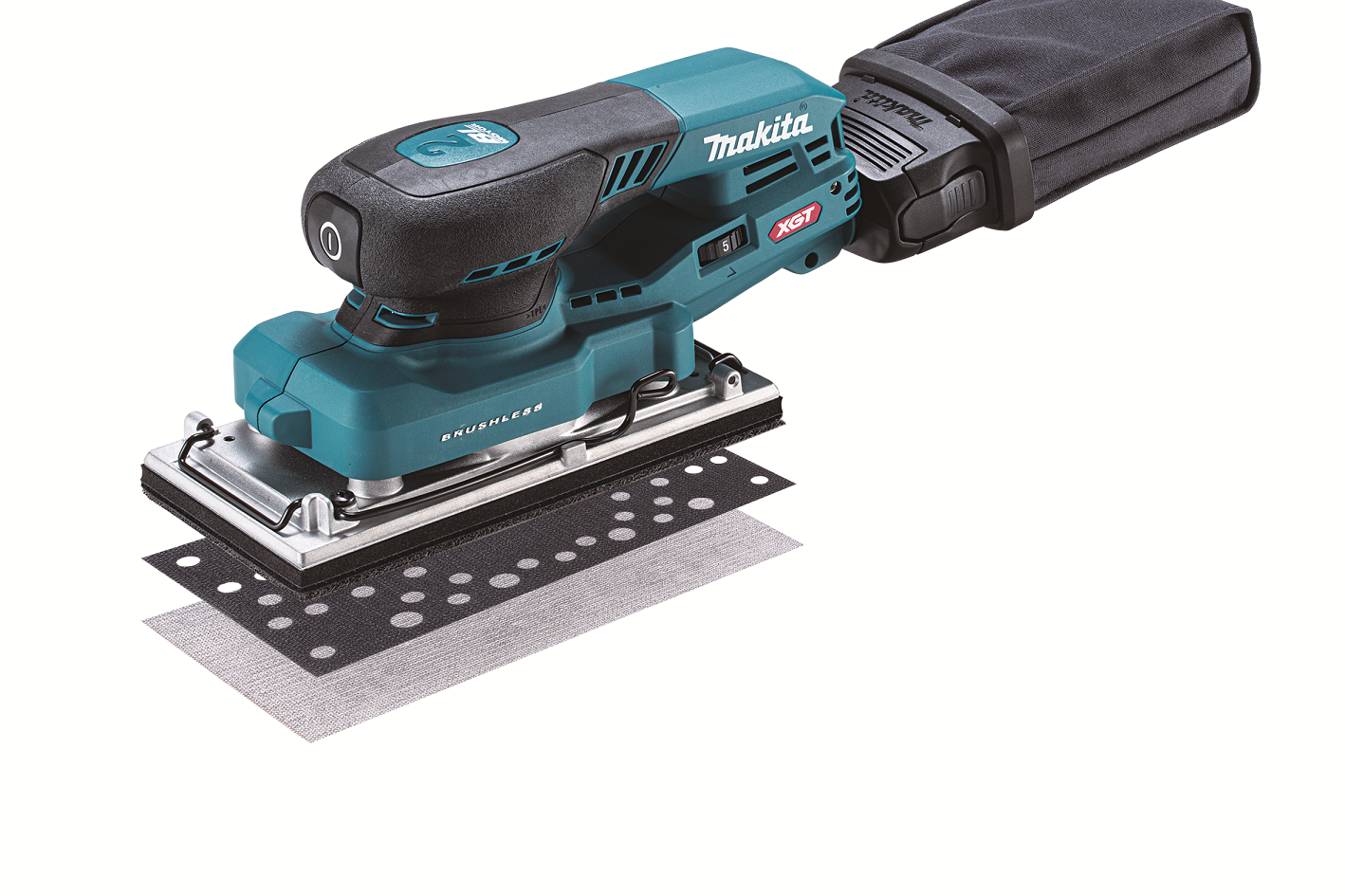 Makita BO007CGZ Aku vibračná brúska s reguláciou 93x185mm Li-ion XGT 40V, bez batérie