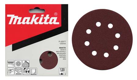 MAKITA brúsny papier na suchý zips 125mm 8 otvorov K180 10ks=oldP-00527