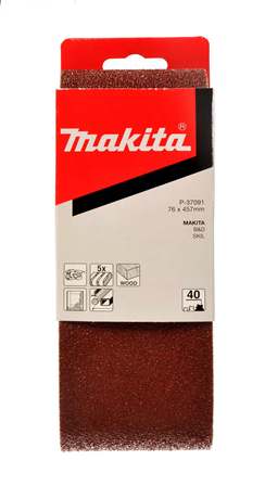 MAKITA brúsny pás 76x457mm K150 5ks