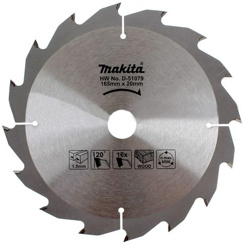 Makita D-51079 pílový list 165x20 16Z na drevo