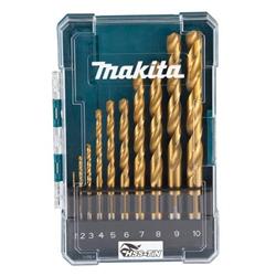 Makita D-72849 HSS-TiN Ekonomická sada vrtáků do kovu 10ks