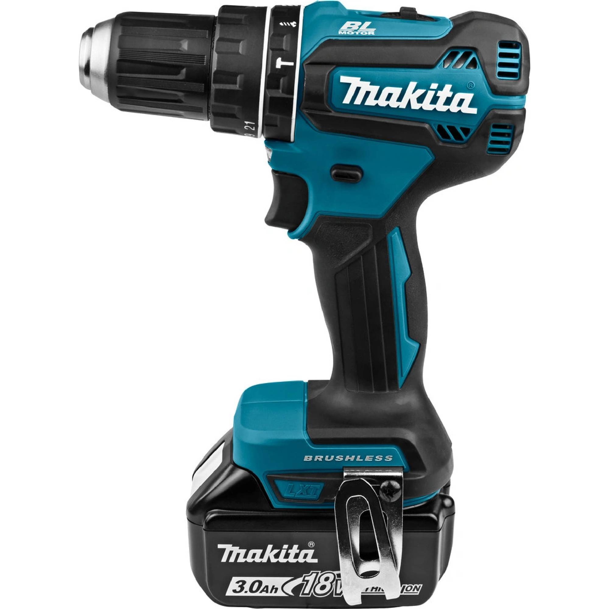 Makita DHP485RFJ Aku bezuhlíkový příklepový šroubovák Li-ion LXT 18V/3,0 Ah,Makpac