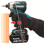 MAKITA DTD158WVEAku rázový uťahovák 1/4" Li-ion LXTB 18V/2,0 Ah