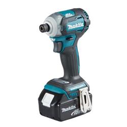 Makita DTD170RTJ Aku rázový šroubovák 1/4" Li-ion LXT 18V/5,0Ah, Makpac - Akumulátorové nářadí - Rázové utahováky