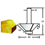 MAKITA Fazetová/hranová fréza s ložiskem stopka 6 mm,25,4x11x51 mm