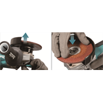 MAKITA GA044GZ Aku úhlová bruska s regulací a X-lock 125mm Li-ion XGT 40V, bez aku Z
