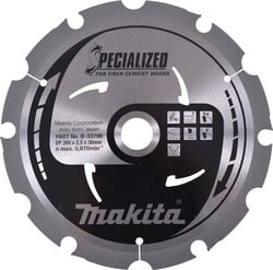 MAKITA PCD pílový kotúč na vláknocementové dosky 260 × 30 mm 6Z