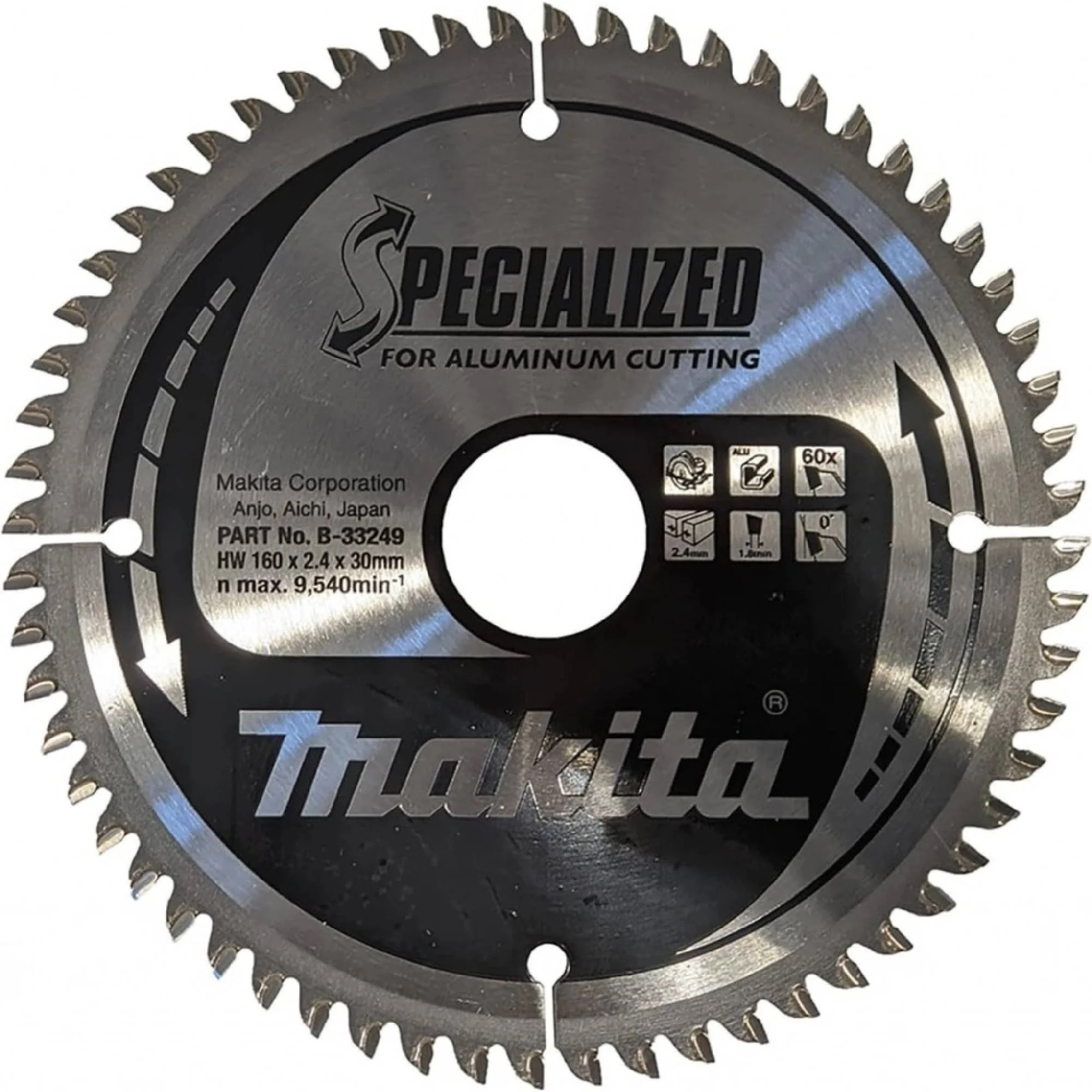 Makita pílový list na hliník SPECIALIZED 160x2,4x30mm 60Z (B-33249)
