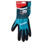 MAKITA rukavice pracovní pletené basic, nitril, velikost M/8