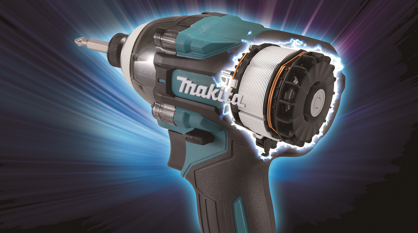 Makita TD004GD201 Akumulátorový rázový uťahovák 1/4" Li-ion XGT 40V/2,5Ah, Makpac