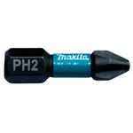 MAKITA torzní bit 1/4" IMPACT BLACK PH2, 25mm 2 ks