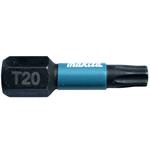 MAKITA torzní bit 1/4" IMPACT BLACK T20, 25mm 2 ks