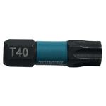 MAKITA torzný bit 1/4" IMPACT BLACK T40, 25 mm 2 ks