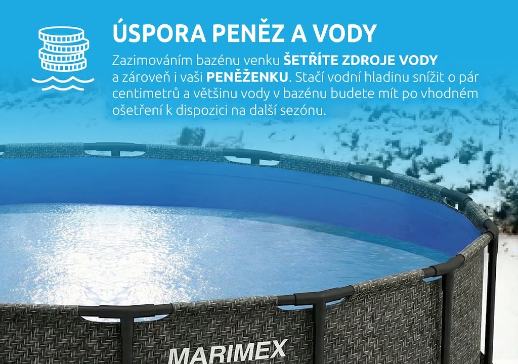 Marimex Bazén Florida 3,05x0,76 m bez príslušenstva - motív RATAN